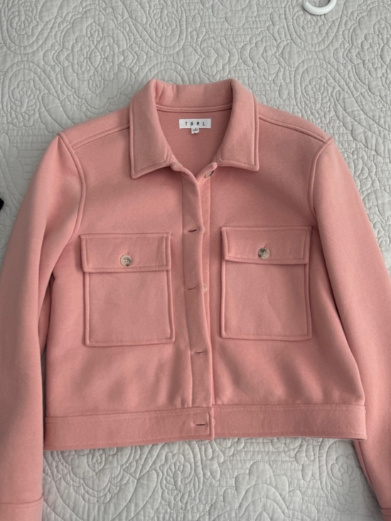 THML Jackets & Blazers - Blusk Pink Button-Front Jacket